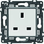 Hager - Prise de courant gallery standard britannique Pure