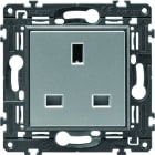 Hager - Prise de courant Gallery standard britannique Titane