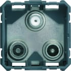 Hager - Prise gallery TV + FM + SAT 2 modules