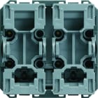 Hager - Interrupteur Gallery volet roulant inverseur 2 modules