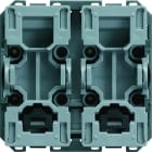 Hager - Bouton poussoir gallery volet roulant 2 modules