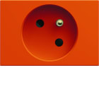 Hager - Prise de courant speciale goulotte gallery 2P+T 16A orange