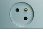 Hager - Prise de courant speciale goulotte gallery 2P+T 16A titane