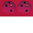 Hager - Prise de courant double detrompee speciale goulotte gallery 2P+T 16A