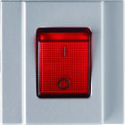 Hager - Interrupteur 16AX pour multi-prises Gallery 2P+T titane