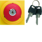 Hager - Arrêt d'urgence gallery à clé 2 modules