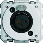 Hager - XLR femelle gallery neutre bornier a vis