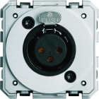 Hager - XLR femelle gallery neutre bornier a vis