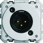 Hager - XLR mâle gallery neutre bornier a vis