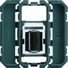 Hager - Prise Gallery USB 2.0 bornier à vis