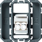 Hager - Prise Gallery optique traversante LC 2 modules