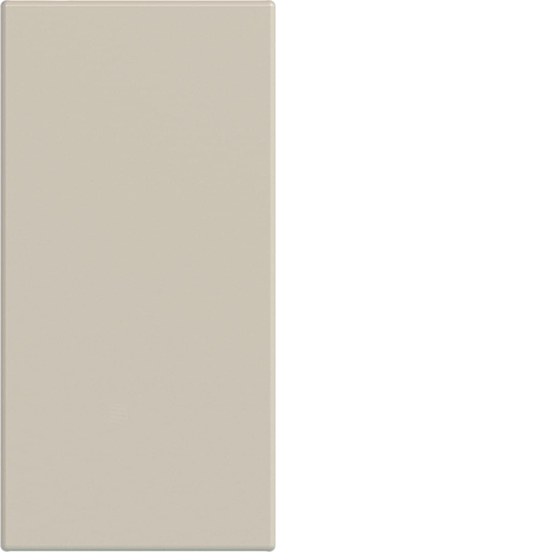 Hager - Obturateur  gallery 1 module sand, plastique sable mat