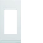 Hager - Plaque de finition gallery 1 module Pure entraxe 71 mm