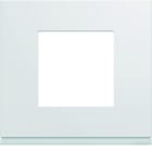 Hager - Lot de 50 plaques de finition gallery 1 poste. Finition Pure