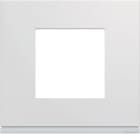 Hager - Plaque gallery plastique injecte 1 poste pure