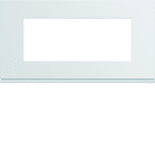 Hager - Plaque de finition Gallery 5 modules Pure entraxe 71 mm