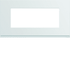 Hager - Plaque de finition gallery 5 modules Pure entraxe 71 mm