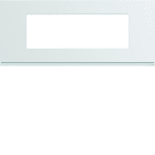 Hager - Plaque de finition gallery 6 modules Pure entraxe 57 mm