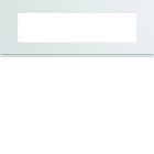 Hager - Plaque de finition gallery 8 modules Pure entraxe 71 mm