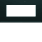 Hager - Plaque de finition Gallery 5 modules Nuit entraxe 71 mm