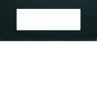 Hager - Plaque de finition Gallery 6 modules Nuit entraxe 57 mm