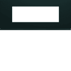 Hager - Plaque de finition gallery 6 modules Nuit entraxe 57 mm