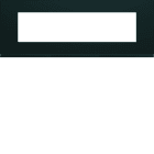 Hager - Plaque de finition Gallery 8 modules Nuit entraxe 71 mm