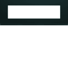 Hager - Plaque de finition gallery 8 modules Nuit entraxe 71 mm