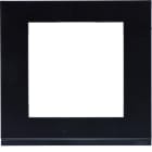 Hager - Plaque gallery plastique pour thermostat KNX WKT510 et WKT511 gallery noir