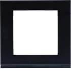 Hager - Plaque gallery plastique pour thermostat KNX WKT510 et WKT511 gallery noir