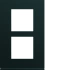 Hager - Plaque de finition gallery 2 poste Nuit entraxe 57 mm