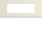 Hager - Plaque de finition Gallery 6 modules Dune entraxe 57 mm