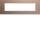 Hager - Plaque de finition Gallery 8 modules Rosé entraxe 71 mm
