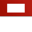 Hager - Plaque de finition gallery 4 modules Eglantine entraxe 71 mm