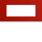 Hager - Plaque de finition gallery 5 modules Eglantine entraxe 71 mm