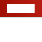 Hager - Plaque de finition Gallery 6 modules Eglantine entraxe 57 mm