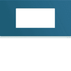 Hager - Plaque de finition gallery 4 modules River entraxe 71 mm