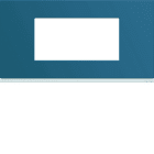 Hager - Plaque de finition Gallery 4 modules River entraxe 71 mm