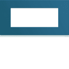 Hager - Plaque de finition Gallery 5 modules River entraxe 71 mm