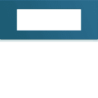 Hager - Plaque de finition Gallery 6 modules River entraxe 57 mm