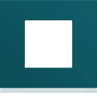 Hager - Plaque de finition Gallery 1 poste Peacock