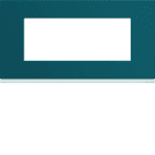 Hager - Plaque de finition Gallery 5 modules Peacock entraxe 71 mm