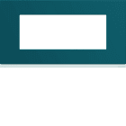 Hager - Plaque de finition gallery 5 modules Peacock entraxe 71 mm