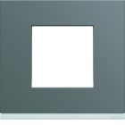 Hager - Plaque de finition gallery 1 poste finition Taupe