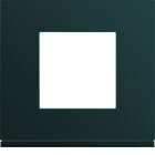 Hager - Plaque de finition Gallery 1 poste Anthracite