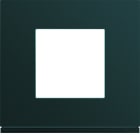 Hager - Plaque de finition gallery 1 poste Anthracite