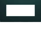 Hager - Plaque de finition Gallery 5 modules Anthracite entraxe 71 mm