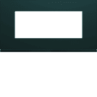 Hager - Plaque de finition gallery 5 modules Anthracite entraxe 71 mm