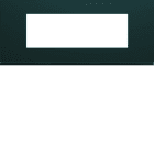 Hager - Plaque de finition gallery 6 modules Anthracite entraxe 57 mm