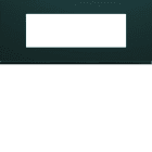 Hager - Plaque de finition Gallery 6 modules Anthracite entraxe 57 mm